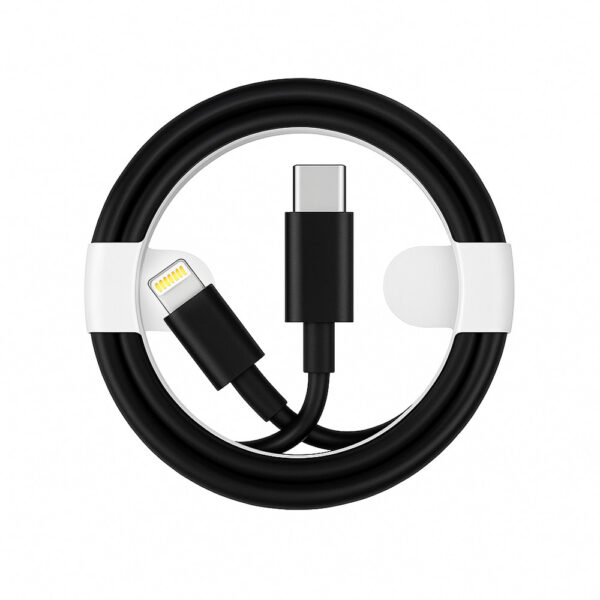 ECONOMY KABEL USB PD TYP-C DO IPHONE 2A 12W CZARNY 1M PD 5904238712801