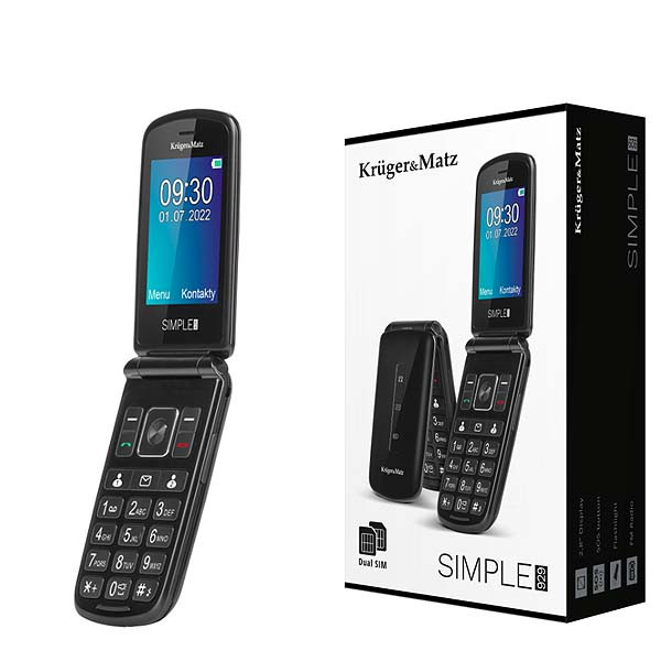 TELEFON GSM DLA SENIORA KRUGER&MATZ SIMPLE 929 2G 5901890097468