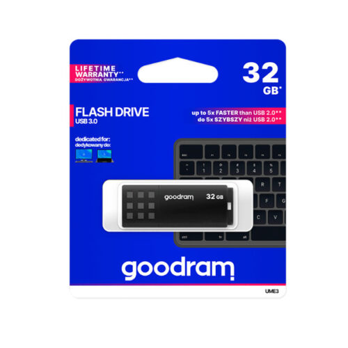 PENDRIVE 32GB GOODRAM UME3 USB 3.0 PAMIĘĆ PRZENOŚNA TGD-UME30320K0R11 5908267935750