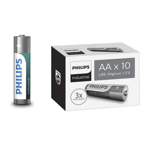 BATERIA ALKALICZNA PHILIPS TYPU AA LR6I10C/10 10szt INDUSTRIAL 6959033840289
