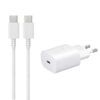 SAMSUNG ŁADOWARKA SIECIOWA TYP-C 25W 3A BIAŁA  EP-TA800 + KABEL TYP-C - TYP-C