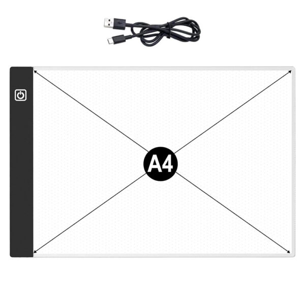 TABLICA DO RYSOWANIA DESKA KREŚLARSKA KALKA TABLET GRAFICZNY A4 LED - USZKODZONE PUDEŁKO 5904238719909