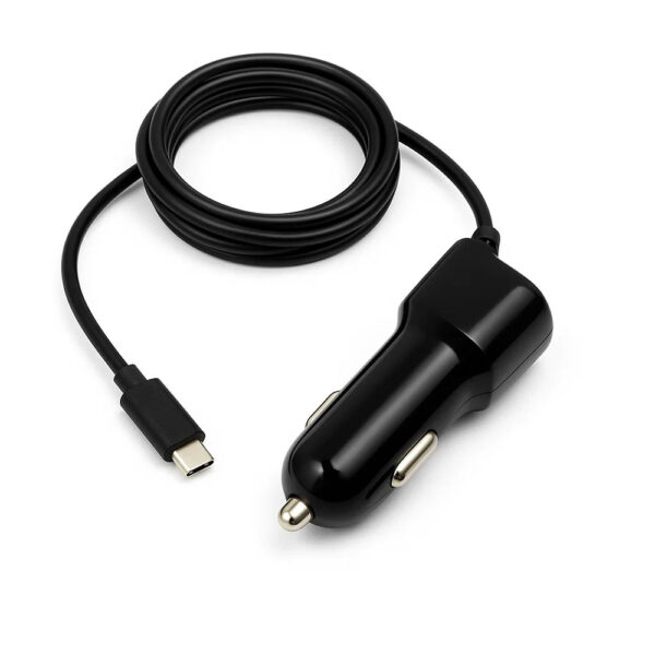ŁADOWARKA SAMOCHODOWA USB TYP-C 2A CZARNA VEGA PROTON + PORT USB 2100mA 5902012964385