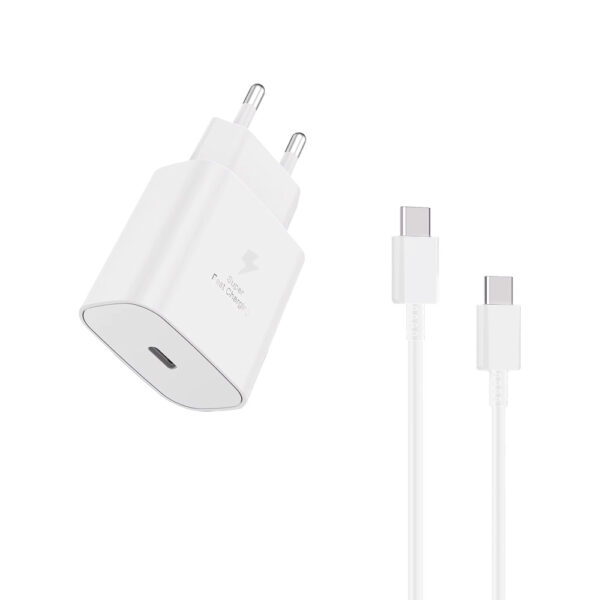 SAMSUNG ŁADOWARKA SIECIOWA TYP-C 3A EP-TA845 45W BIAŁY RETAIL BOX 8806090104473