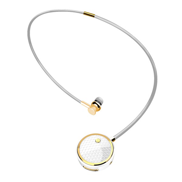 SŁUCHAWKA  BLUETOOTH FINEBLUE DIAMOND DOUSZNE  FL-C8 BIAŁE/ZŁOTE KANAŁOWE 5902012964132