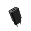 Denmen Ładowarka sieciowa USB 2.4A 12W Czarny  DC01B