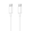 KABEL USB TYP-C DO TYP-C PD USB-C 3,6A DENMEN BIAŁY 2M D65 100W 6973224877519