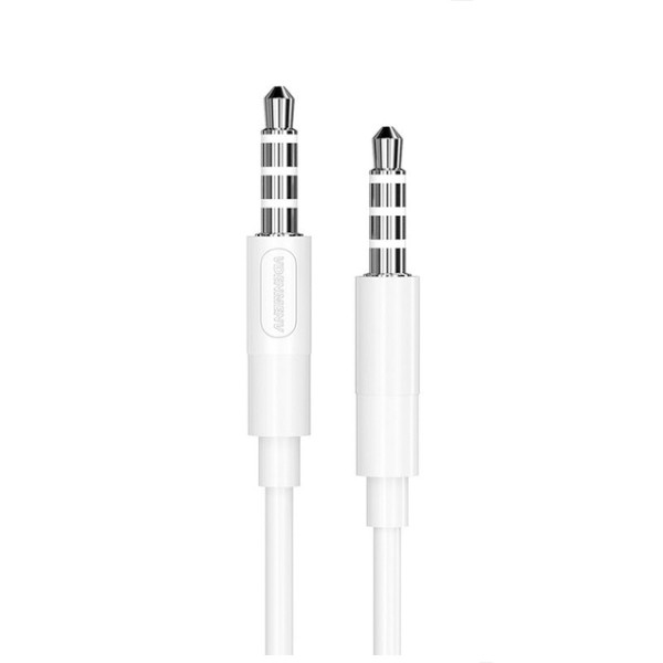 KABEL STEREO DENMEN JACK DO JACK 3,5 CALA BIAŁY 2M DX02 6973224873658