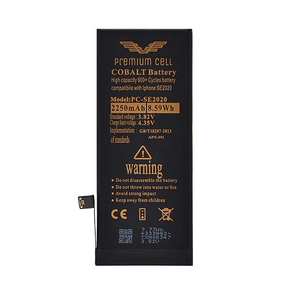 BATERIA PREMIUM CELL COBALT IPHONE SE2020 2250mAh 600+ CYCLES + ZESTAW NARZĘDZI SERWISOWYCH 14w1