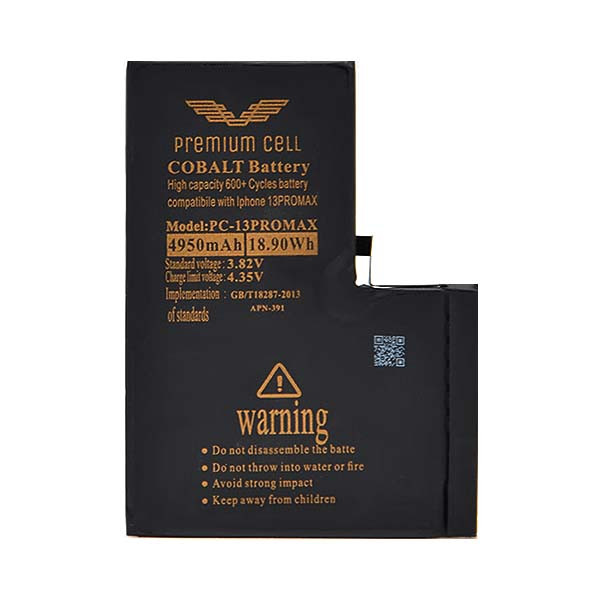BATERIA PREMIUM CELL COBALT IPHONE 13 PRO MAX 4950mAh 600+ CYCLES + ZESTAW NARZĘDZI SERWISOWYCH 14w1