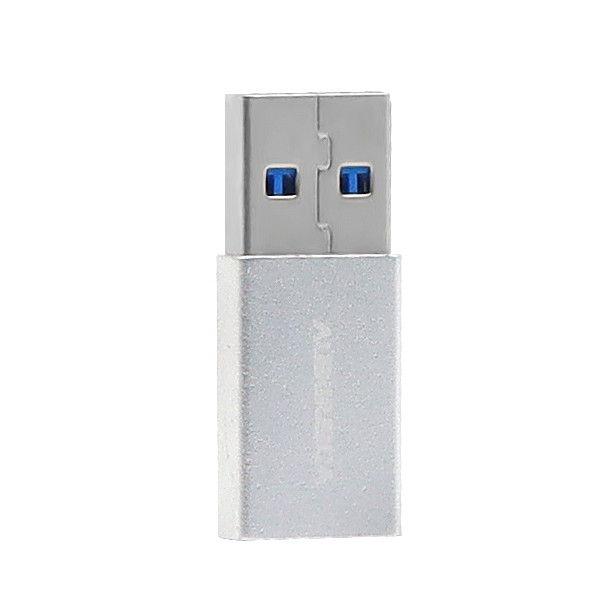 ADAPTER OTG USB DENMEN SREBRNY DO  TYP-C DU13 5904238715215