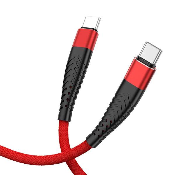 REDX KABEL USB PD TYP-C DO TYP-C 3A CZERWONY 2M OPLOT WZMACNIANY 5904238715352