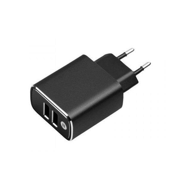 ŁADOWARKA SIECIOWA 18W 3A CZARNA  FASTON FAST CHARGER  QUICK 3000mA ALUMINIOWA 5904238708996