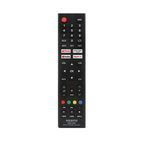 PILOT UNIWERSALNY TV LCD 20W1 URC1699 SMART, NETFLIX, YOUTUBE (LG, SONY, SAMSUNG, PHILIPS, PANASONIC, JVC, BEKO, THOMSON, VESTEL, GRUNDIG, HITACHI, HISENSE, HAIER ITP.) 6931956800984