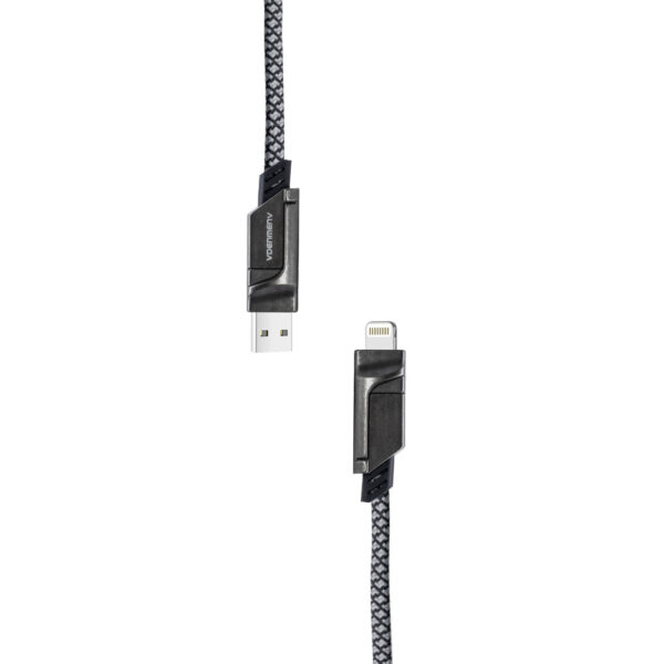 DENMEN KABEL WZMACNIANY 4W1 CZARNY 65W D66E 6973224879612