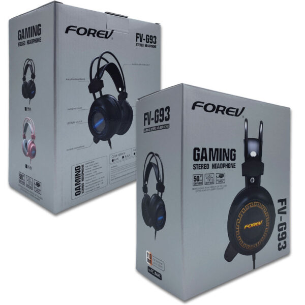 FOREV SŁUCHAWKI Z MIKROFONEM GAMING FV-G93 USB 5904238716342