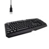 FOREV KLAWIATURA PRZEWODOWA + MYSZ ZESTAW PODŚWIETLANA CZARNA FV-Q909 5904238716403