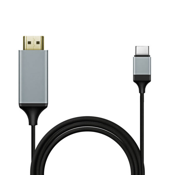 ECONOMY KABEL TYP-C 3.1 DO HDMI 4K 60Hz MHL WZMACNIANY 1,8M CZARNY 5904238717370