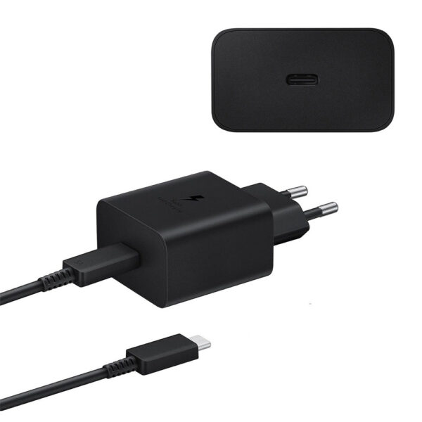 SAMSUNG ŁADOWARKA SIECIOWA TYP-C PD EP-T4511 45W CZARNY 3A + KABEL TYP-C - TYP-C 8806095471761