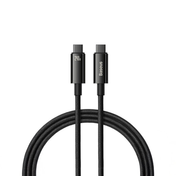 KABEL USB-C DO USB-C BASEUS TUNGSTEN GOLD, 240W, 3M (CZARNY) CAWJ040201 6932172628840