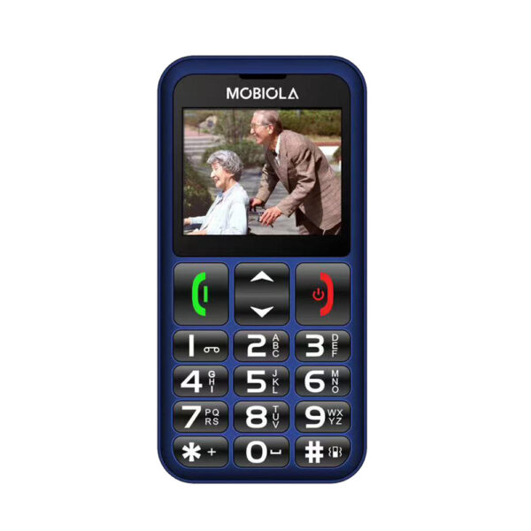 TELEFON GSM MOBIOLA  MB700 2G TELEFON DLA SENIORA NIEBIESKI 8594203270244