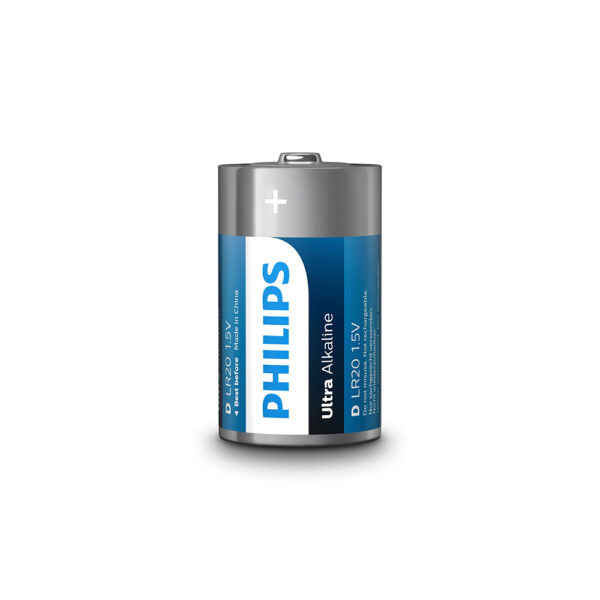 BATERIA PHILIPS 2SZT BATERIE ULTRA ALKALINE Phil-LR20E2B/10 8712581550431