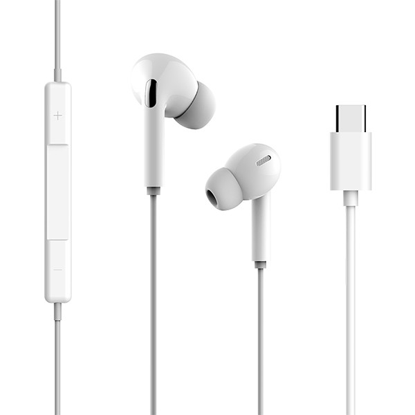 SŁUCHAWKI UNIWERSALNE SOMOSTEL TYP-C  BIAŁE DOUSZNE PRO-3  NEW CHIP S23 DIGITAL AUDIO 5904238703311