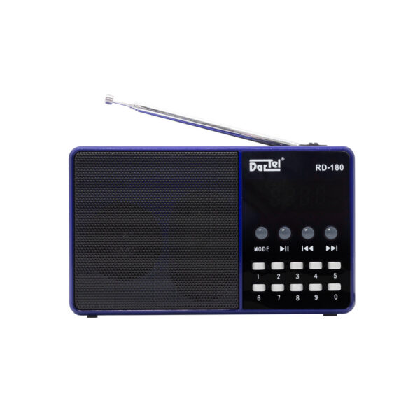 DARTEL PRZENOŚNE RADIO ANALOGOWE Z FUNKCJĄ BLUETOOTH RD-180 NIEBIESKIE 5901947680582