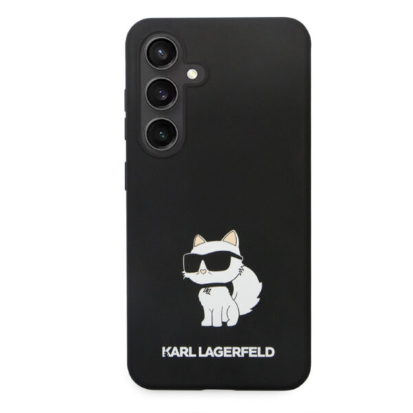 KARL LAGERFELD LIQUID SILICONE CHOUPETTE NFT CASE FOR SAMSUNG GALAXY S24 CZARNY 3666339242329