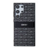 DKNY PC/TPU REPEAT PATTERN TONAL STRIPE CASE FOR SAMSUNG S24 ULTRA CZARNY 3666339287498
