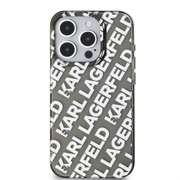 KARL LAGERFELD IML ELECTROPLATED KARL HEAD CASE FOR IPHONE 15 PRO SZARY 3666339258542