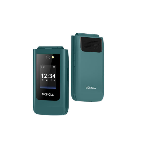 TELEFON GSM MOBIOLA  KLAPKĄ ZIELONY TLEFON DLA SENIORA MB4600 4G 8594203271494