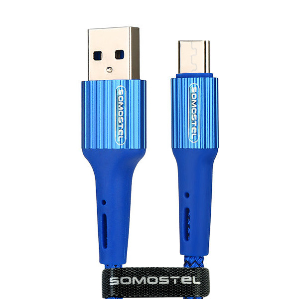 SOMOSTEL KABEL USB MICRO USB 3.6A NIEBIESKI QC 3.0 1M  SMS-BW06 5902012966709