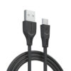 KABEL USB MICRO 3.1A SOMOSTEL CZARNY 3100mAh QUICK CHARGER QC 3.0 3M POWERLINE SMS-BT03 5902012966815