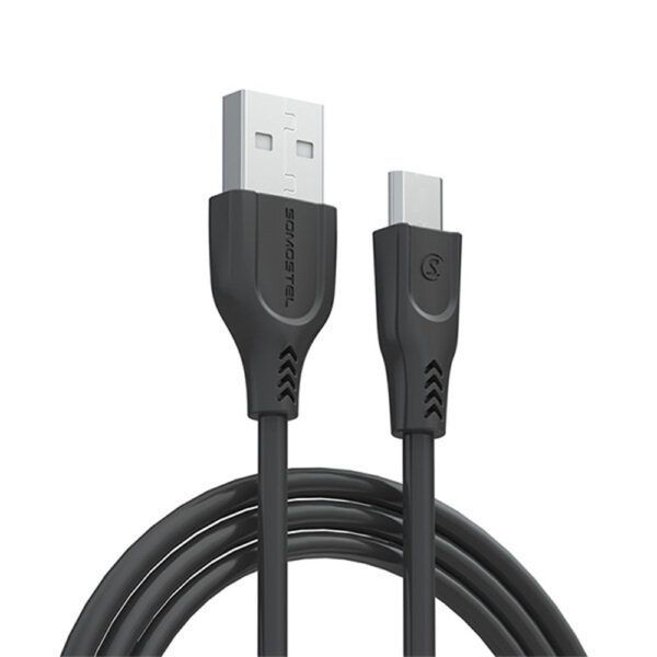 KABEL USB MICRO 3.1A SOMOSTEL CZARNY 3100mAh QUICK CHARGER QC 3.0 3M POWERLINE SMS-BT03 5902012966815