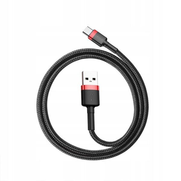 KABEL USB DO TYP-C BASEUS CAFULE 3A 1M (CZERWONO-CZARNY) 6953156278219