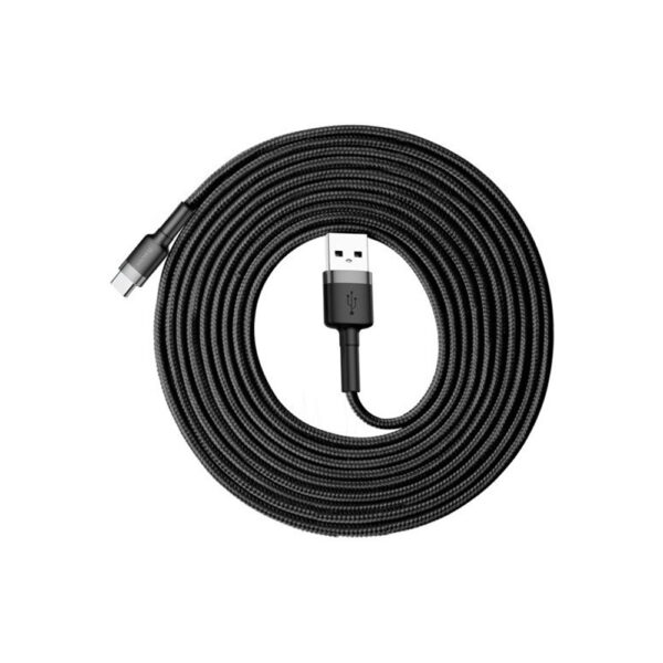KABEL USB DO USB-C BASEUS CAFULE 2A 3M SZARO-CZARNY 6953156296343