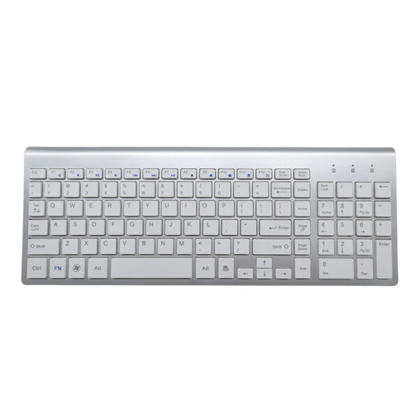 KLAWIATURA + MYSZ OPTYCZNA BEZPRZEWODOWA SREBRNA IMAC ZESTAW 5904238704431