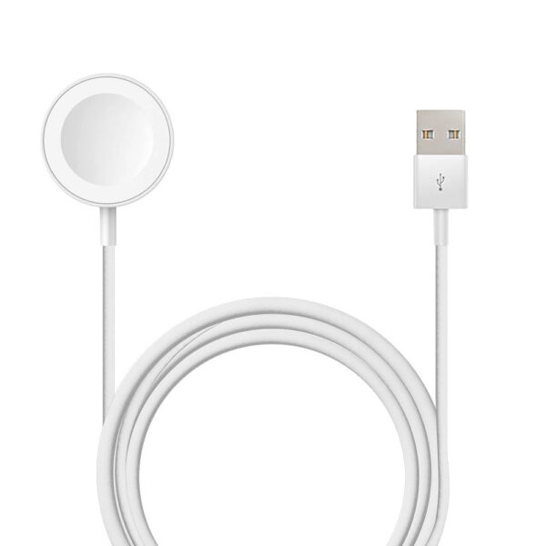 ECOBOX ŁADOWARKA BEZPRZEWODOWA DO APPLE WATCH CABLE MAGSAFE  USB + ŁADOWARKA SIECIOWA USB 1A BIAŁA