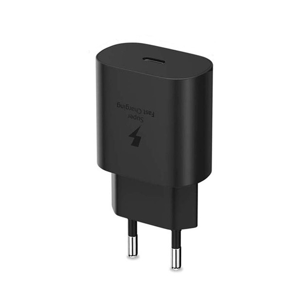 ECONOMY ŁADOWARKA SIECIOWA TYP-C PD CZARNA TA800 3A 25W + KABEL USB  TYP-C DO TYP-C PD DC03