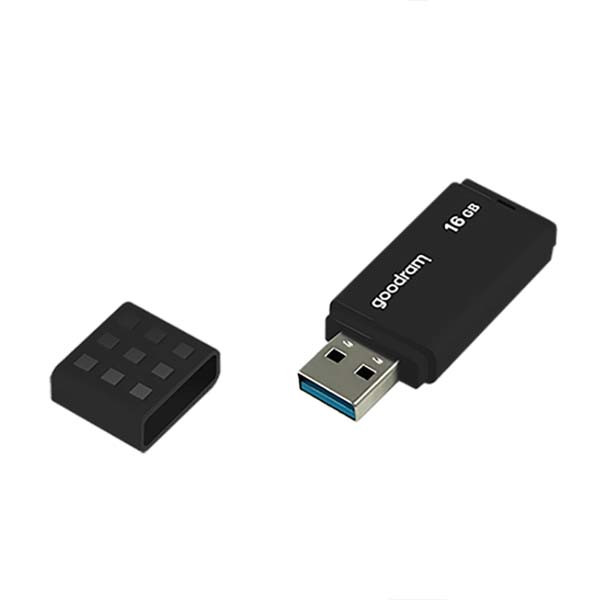 PENDRIVE 16GB GOODRAM USB 3.0 PAMIĘĆ PRZENOŚNA CZARNY TGD-UME30160K0R11 5908267935736
