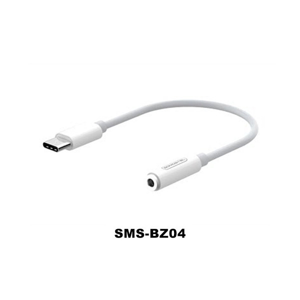 ADAPTER HF TYP-C SOMOSTEL BIAŁY SMS-BZ04 AUDIO JACK 5902012967768