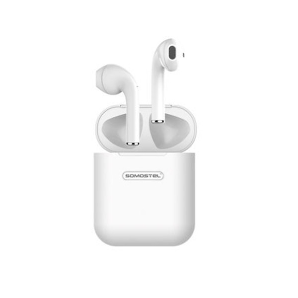 SŁUCHAWKI BLUETOOTH SOMOSTEL EARBUDS BIAŁY I330 TWS BEZPRZEWODOWE ŁADOWANIE
