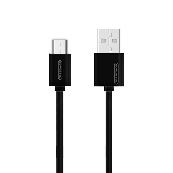 KABEL USB MICRO 3A SOMOSTEL CZARNY 3100mAh QUICK CHARGER 1.2M SMS-BP02 5902012968352