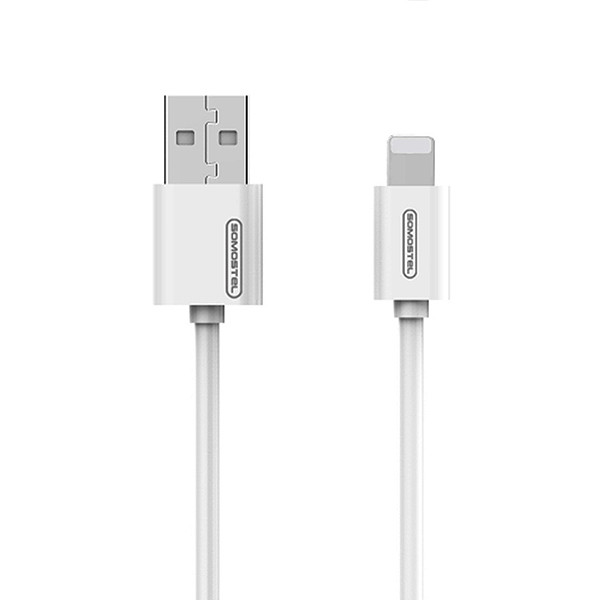 KABEL USB IPHONE 3A SOMOSTEL BIAŁY 3100mAh QUICK CHARGER 1.2M SMS-BP02 5902012968376