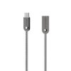 KABEL USB TYP-C 2.4A SOMOSTEL SREBRNY 2400mAh QUICK CHARGER QC 3.0 1M POWERLINE SMS-BJ01 USB-C METAL 5902012969304
