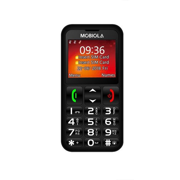 TELEFON GSM MOBIOLA  MB700 2G TELEFON DLA SENIORA CZARNY 8594203270152