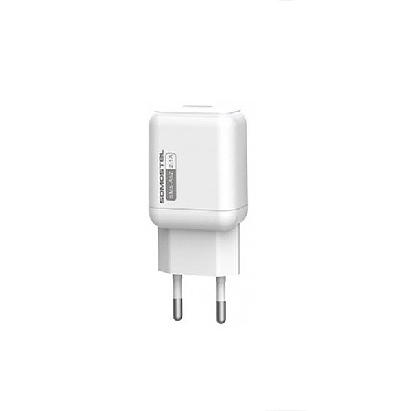 ŁADOWARKA SIECIOWA 2A + KABEL MICRO USB BIAŁY SOMOSTEL 2100mA 10W SMS-A52 10W