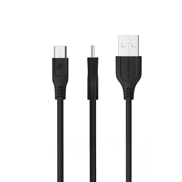 KABEL USB MICRO SOMOSTEL 30W CZARNY QUICK CHARGE SMS-A89 1m 5904238721674