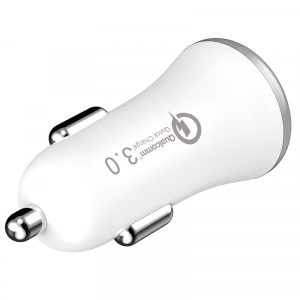 ŁADOWARKA SAMOCHODOWA 3A BIAŁA SOMOSTEL 3100mA QUICK CHARGE QC 3.0 SMS-A46
